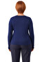 Viscose Crew Neck Stretchy Knitted Long Sleeve Women Blouse Quality Stylish Comfortable Modern Elegant Casual - 4