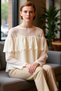 Women's Crew Neck Chiffon Blouse Button down Long Sleeve Ideal for Daily Wear Quality Stylish Comfortable - 2