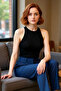Women's Crew Neck Fitted Viscose Blouse Comfortable Summer Casual Modern Style Special Design - 2