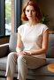 Women's Viscose Rib Fitted Blouse Daily Summer Comfortable Cut Special Design Distinguished Material - 2