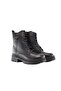 24121 Genuine Leather Black Women's Boots - 4