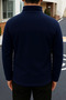 Men's Comfort Fit Comfortable Thick Navy Blue Fleece - 2