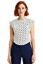 Cotton Polka Dot Crop Blouse Fitted Fit Casual Style High Quality Custom Design - 3