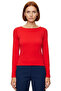 Women's Fitted Boat Neck Long Sleeve Stretch Fabric Combed Cotton Single Jersey Blouse Ideal for Everyday Outfits - 3