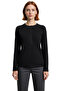 Women's Crew Neck Long Sleeve Regular Fit Cotton Knitted Plain Blouse Ideal for Everyday Wear - 3