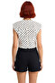 Cotton Polka Dot Crop Blouse Fitted Fit Casual Style High Quality Custom Design - 4
