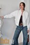 Scuba Fabric Lined Bomber Jacket with Brass Stainless Snaps Women's Stylish Short Model