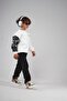 Kingbrich Kids Crew Neck Sleeve Paneled Printed Children's Sweatshirt - 4