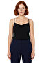 Women's Degaje Collar Thin Strap Sandy Woven Polyester Blouse Stylish and Suitable for Daily Casual Use - 3