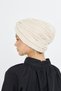 Beige Crossed Gathered Hijab Bonnet Fukuro Pleated 2512_12 - 8