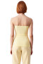 Women's Bodycon Strapless Ottoman Knitted Blouse Button Detail Flexible Structure Quality Stylish Comfortable - 4