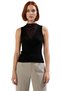 Women's High Neck Sleeveless Knitwear Top Modern Design Offering Elegance and Comfort Together Quality - 3
