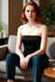 Women's Strapless Detailed Knitted Blouse Stylish and Modern Design Quality Stylish Comfortable Modern Elegant Daily - 2