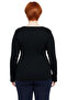 Women's Square Neck Buttoned Corded Fabric Long Sleeve Knitwear Quality Stylish Comfortable Modern Elegant Daily - 4