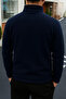 Men's Comfort Fit Comfortable Thick Navy Blue Fleece - 5