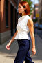 Crew Neck Sleeveless Blouse Woven Fabric for Stylish Office Styles Professional Look Comfortable and