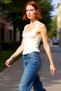 Women's Knitwear Square Neck Sleeveless Crop Blouse Stylish and Ideal for Everyday Wear Quality Stylish Comfortable
