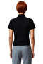 Fitted Stand Collar Short Sleeve Stretchy Knitted Blouse Summer Casual Distinguished Material Long Lasting - 4