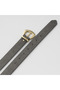Leather-Look Women's Belt with Gold Buckle - 3