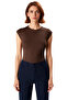 Women's Viscose Rib Fitted Blouse Daily Summer Comfortable Cut Special Design Distinguished Material - 3