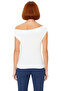 Women's Asymmetrical Collar Short Sleeve Viscose Blouse Comfortable Casual Style Distinguished Material Use - 4