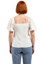 Women's Square Neck Balloon Sleeve Blouse Comfortable and Stylish Choice Quality Stylish Comfortable Modern - 4