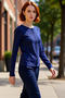 Women's Crew Neck Full Button Flexible Knitted Quality Stylish Comfortable Modern Elegant Casual