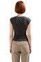 Asymmetric Collar Short Sleeve Modal Knitted Blouse Casual Style Long Lasting Comfortable and Stylish Comfortable Cut - 4