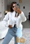 Scuba Fabric Lined Bomber Jacket with Brass Stainless Snaps Women's Stylish Short Model - 3