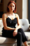 Women's Linen Look Summer Blouse Thin Strap Crop Model Special Design Durable Material - 2