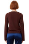 Women's Gray Regular Fit Spanish Sleeve Stretchy Knitted Blouse Sandy Woven for Casual Daily Use - 4