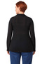 Women's Polo Neck Buttoned Foam Knitted Blouse Plus Size Comfort Quality Stylish Casual Modern - 4