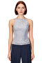 Sequined Halter Neck Sleeveless Blouse Regular Fit Summer Stylish Night Perfect Fit Long Lasting - 3