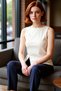 Women's Crew Neck Fitted Knitted Blouse Casual Style Comfortable and Stylish Special Design - 2