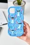 iPhone 13 / 14 / 15 Compatible Stitch Pattern Embossed Cute Silicone Case - 6