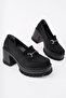 Bln-403 Thick Heel Buckle Detailed Loafer - 2