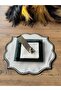 Black Silver Glass Napkin Holder - 2