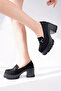 Bln-403 Thick Heel Buckle Detailed Loafer - 5