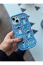 iPhone 13 / 14 / 15 Compatible Stitch Pattern Embossed Cute Silicone Case - 4