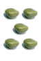 5 Pcs Porcelain Stone Button Green Ceramic Furniture Handle Drawer Cabinet Knob (4.5 cm)