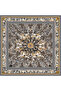 Aurora Patterned Janjan Scarf - Flower Cosmos - Gray - 3