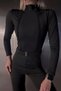 Scuba fabric belted long-sleeve shaping zip-up jumpsuit - 3