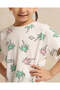 Girls White Printed T-Shirt - 4