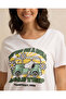 Women White Peanuts Printed T-Shirt - 4