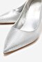 Women's Stiletto Shoes; Silver - 3