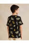 Boys Black Printed T-Shirt - 3