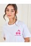 Women White Printed Oversized T-Shirt - 4