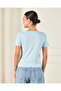 Women Blue Printed T-Shirt - 3