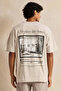 Men Grey Printed T-Shirt - 3