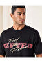تي شيرت رجالي أسود مطبوع - 4